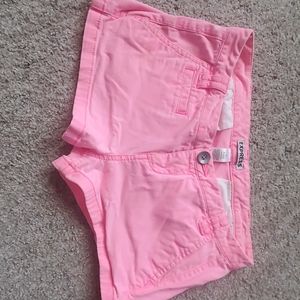 Express short shorts size 0, hot pink color!